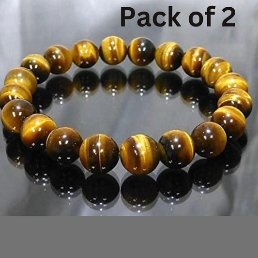 Cosmic Tiger Eye Yellow Crystal Healing Stone Bracelet