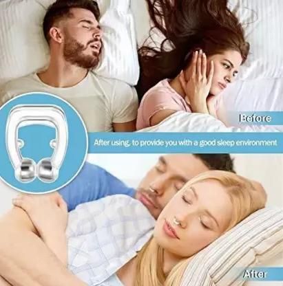 Anti Snoring Nose Clip Device for Men Women Nasal Strips Stops Snoring Stopper Anti-snoring Device (Nose Clip) - Pack of 1 , 2