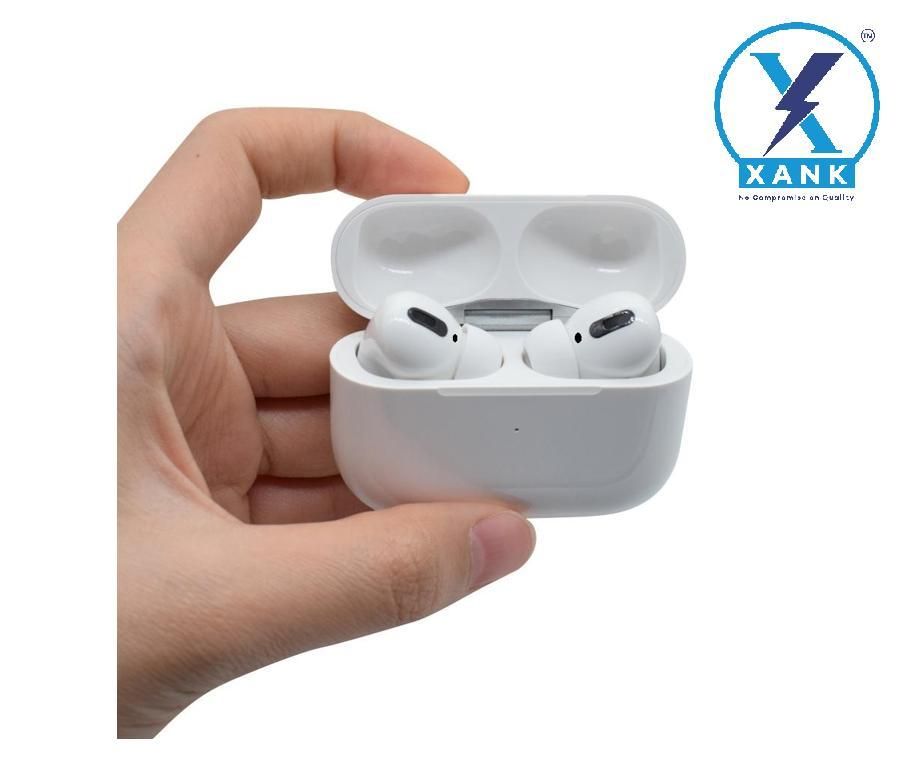 Ank Air-pods Pro with Wireless Charging Case with Sensor Enabled Bluetooth Headset (White, True Wireless)