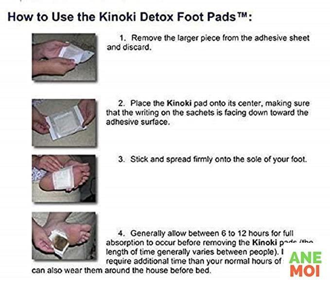 Detox Foot Patches Pads for Body Stress Relief (Set of 10)