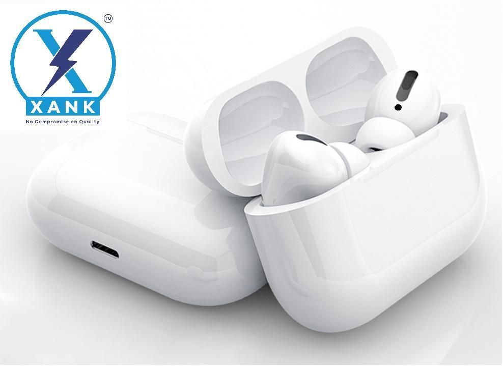 Ank Air-pods Pro with Wireless Charging Case with Sensor Enabled Bluetooth Headset (White, True Wireless)