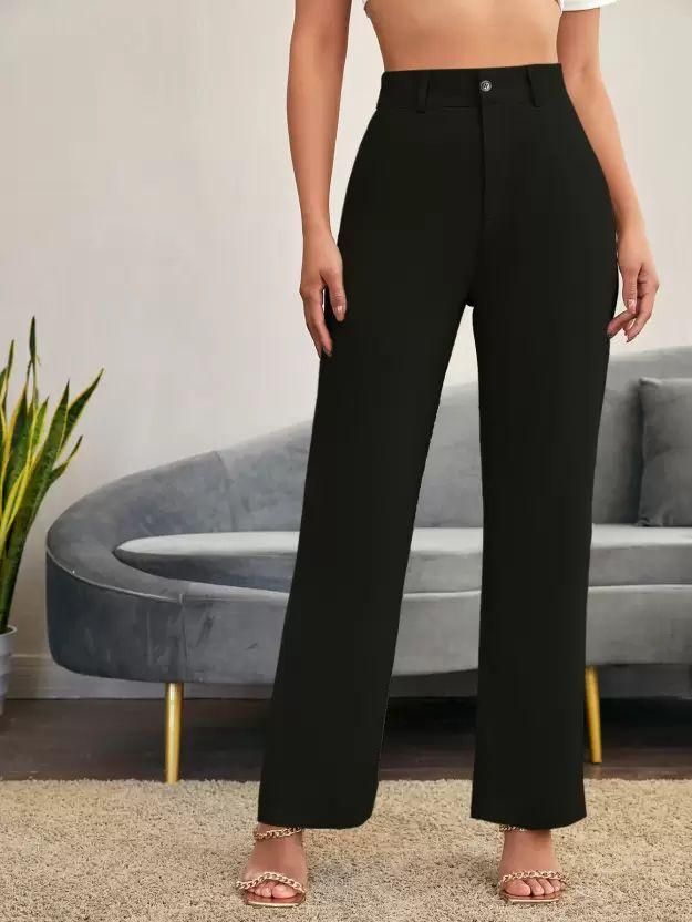 Cosmic Elegant Pista & Black Trousers Combo For Women