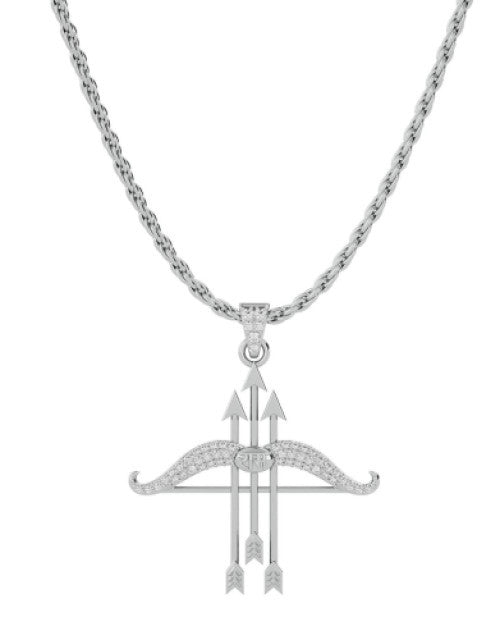 Ram Dhanush Silver Pendant Chain