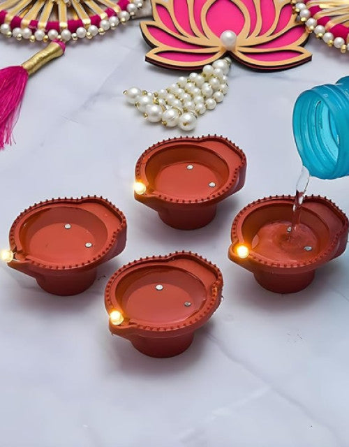 Sensor Water Diya Light for Decoration 12pcs Pack